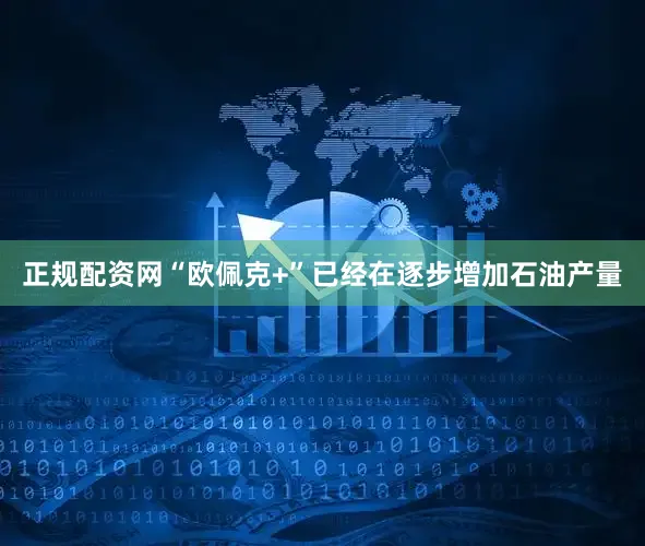 正规配资网“欧佩克+”已经在逐步增加石油产量