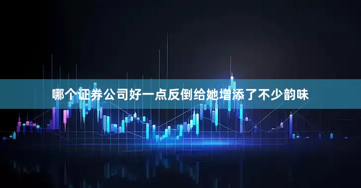 哪个证券公司好一点反倒给她增添了不少韵味